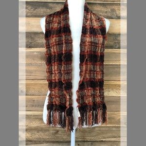 Collection18 ruched chenille feel scarf